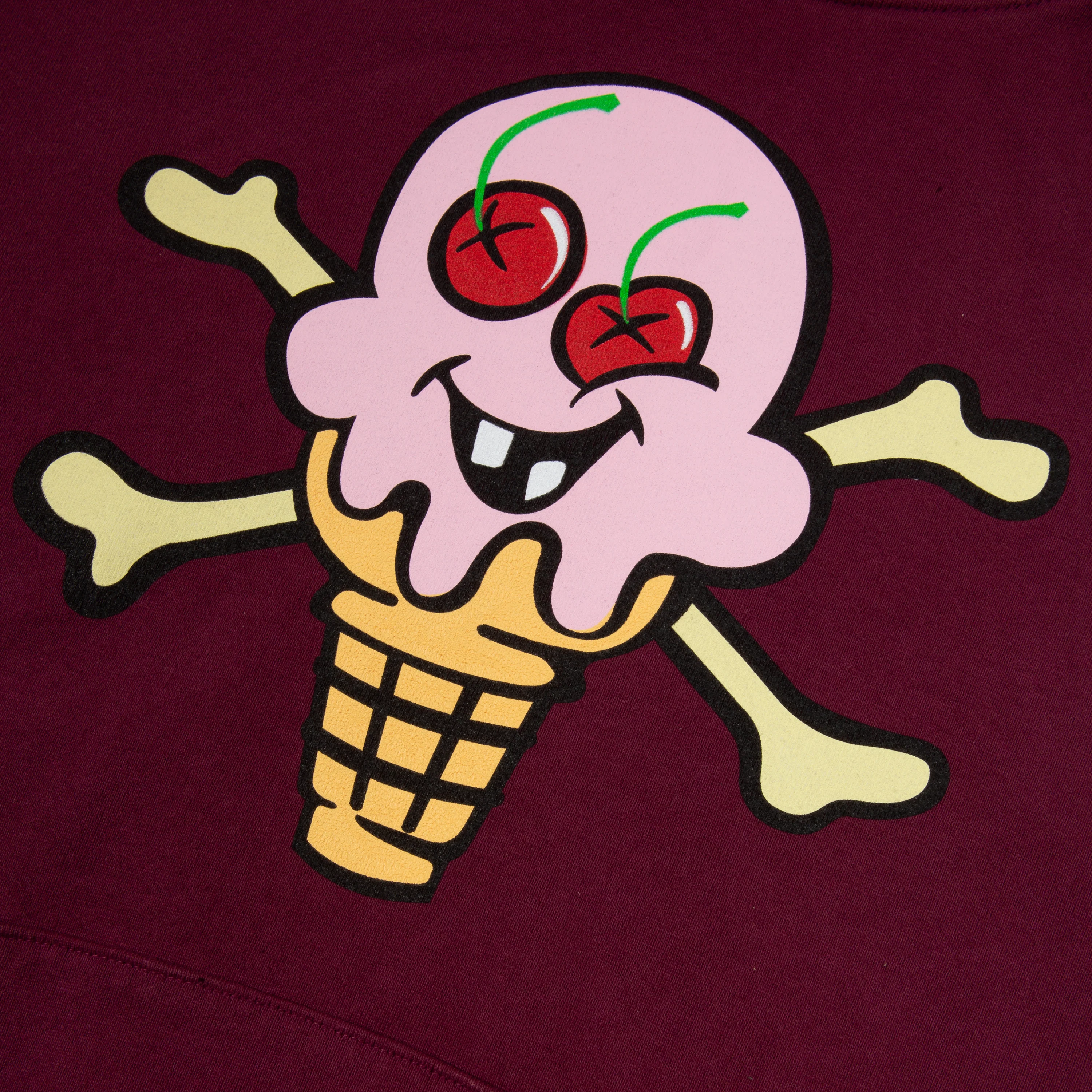 ICECREAM CONES & BONES OCTANE HOODIE (PLUM) - Image 3