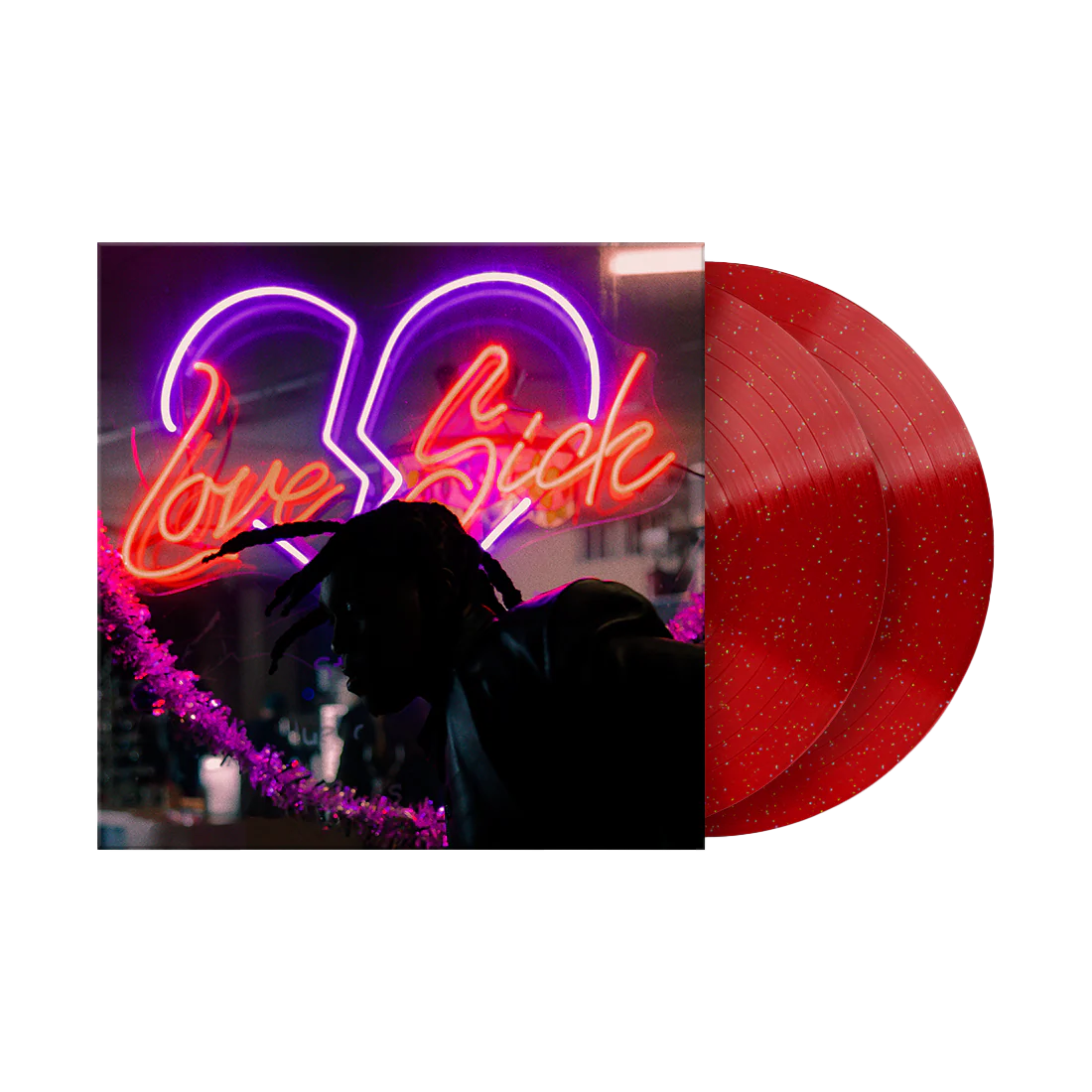LOVE SICK (DELUXE) TRANSLUCENT GLITTER RED 2LP VINYL